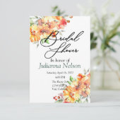 Invitation florale gingembre aquarelle (Debout devant)