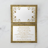 Invitation florale IMPRIMÉE d'anniversaire de (Intérieur)