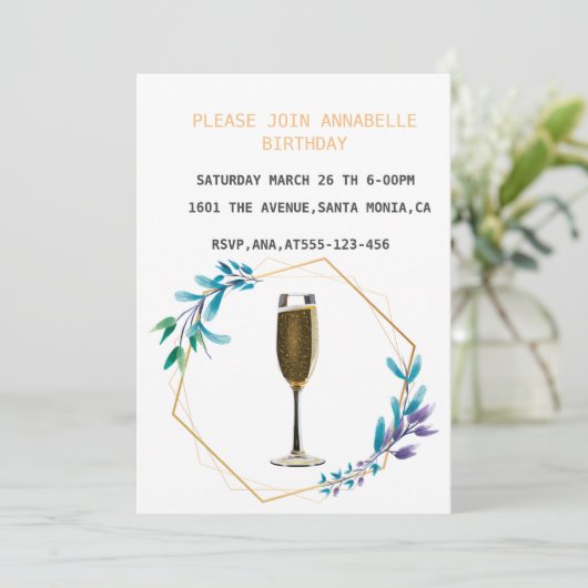 Invitation florale inconnue (Debout devant)