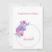 Invitation florale inconnue (Dos)