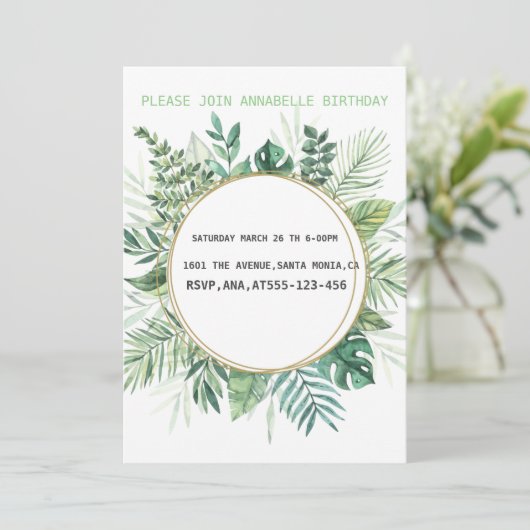 Invitation florale inconnue (Debout devant)