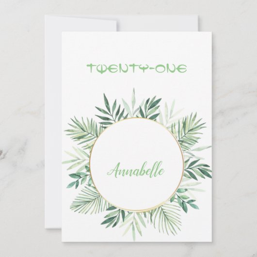 Invitation florale inconnue (Dos)