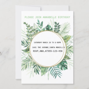 Invitation florale inconnue