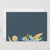 Invitation Florale Indigo (Dos)