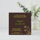 Invitation florale Mariage (Debout devant)