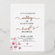 Invitation Florale mariage