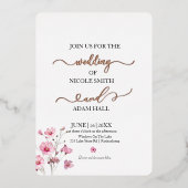 Invitation Florale mariage (Recto)