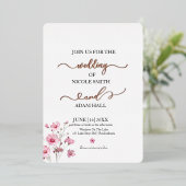 Invitation Florale mariage (Debout devant)
