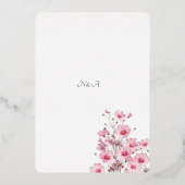 Invitation Florale mariage (Verso)