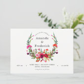 Invitation Florale mariage de automne (Debout devant)
