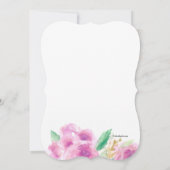 Invitation florale Mauve Morning (Dos)