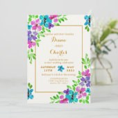 Invitation florale mixte (Debout devant)