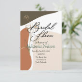 Invitation florale moderne (Debout devant)