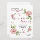 Invitation florale moderne (Devant / Derrière)