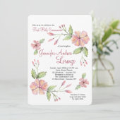 Invitation florale moderne (Debout devant)