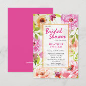 Invitation florale moderne (Devant / Derrière)