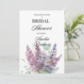 Invitation Florale moderne de douche nuptiale (Debout devant)