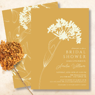 Invitation Florale moderne de douche nuptiale