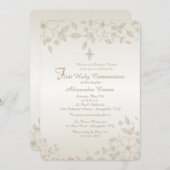 Invitation florale ombragée (Devant / Derrière)