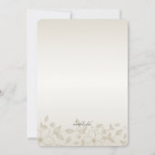 Invitation florale ombragée (Dos)