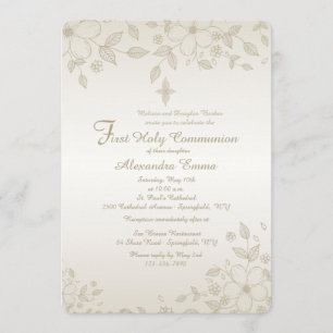 Invitation Florale Ombrée