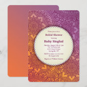 Invitation Florale Ornementale (Devant / Derrière)