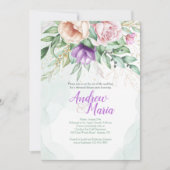 Invitation Florale Pastel (Devant)