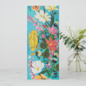 Invitation florale peinte (Debout devant)