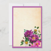 Invitation florale personnalisable (Devant)