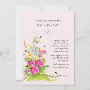 Invitation florale Pink Perfection