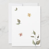 Invitation florale pour Bat Mitzvah botanique (Dos)