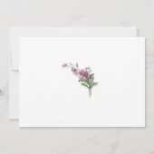 Invitation florale pour Bat Mitzvah botanique (Dos)