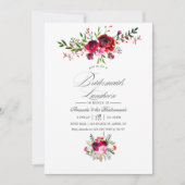 Invitation florale pour le déjeuner des demoiselle (Devant)
