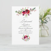 Invitation florale pour le déjeuner des demoiselle (Debout devant)