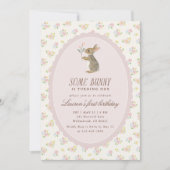 Invitation florale pour le premier anniversaire de (Devant)