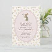 Invitation florale pour le premier anniversaire de (Debout devant)