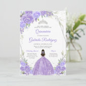 Invitation florale pour Quinceanera (Debout devant)