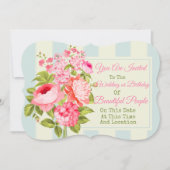 Invitation florale pour tout événement (Devant)