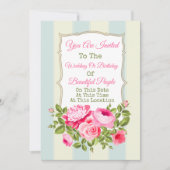 Invitation florale pour tout événement (Devant)