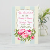 Invitation florale pour tout événement (Debout devant)