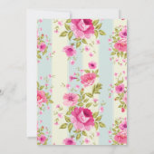 Invitation florale pour tout événement (Dos)