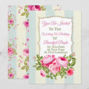 Invitation Florale pour Tout Événement