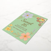invitation florale pour une fête d'anniversaire sw (Rotation)