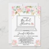 Invitation florale pour une fête de mariage virtue (Devant)