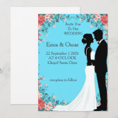 ✨ Invitation Florale Romantique Pour Les Invités D (Devant / Derrière)