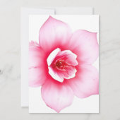 Invitation florale rose et violette (Dos)