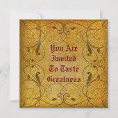 Invitation florale rustique (Devant)