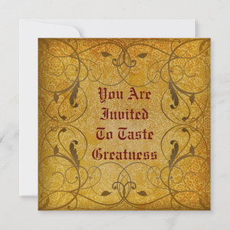 Invitation florale rustique