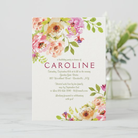 Invitation florale s'engageante (Debout devant)