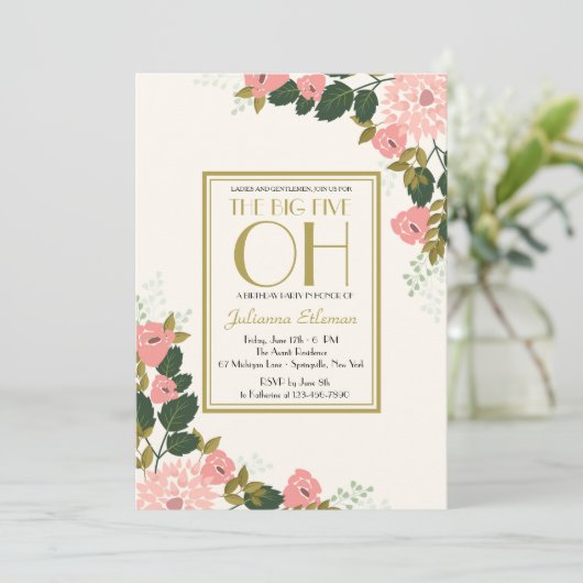 Invitation florale sentimentale (Debout devant)